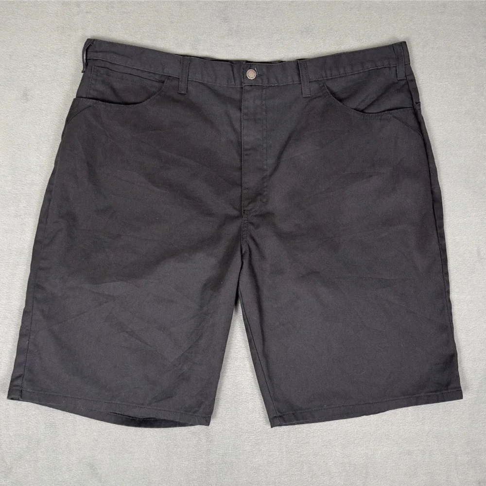 Genuine Dickies Men's Black Work Shorts Size 44 Relaxed Fit Five Pocket